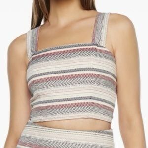 Bardot | Multicolor Striped Crop Top Size XXS